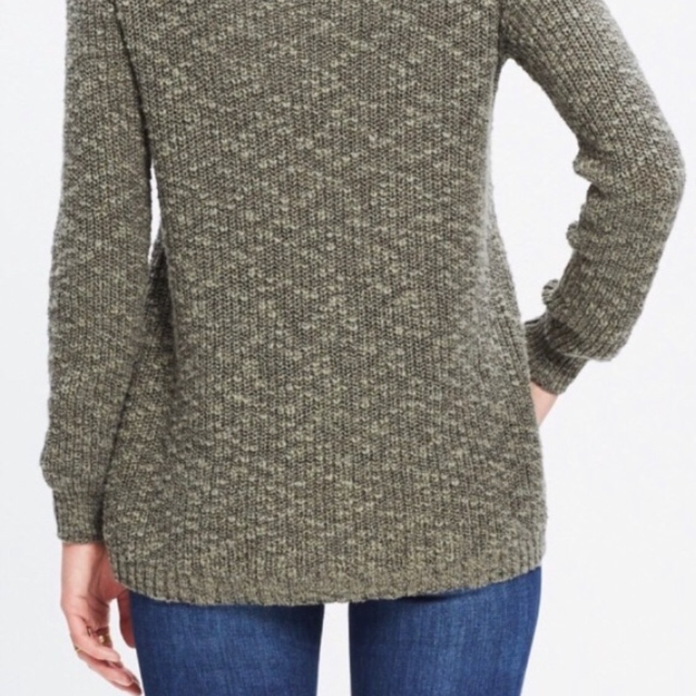 MADEWELL Knit Sweater Leftbank Marled Green Size M - Picture 2 of 6